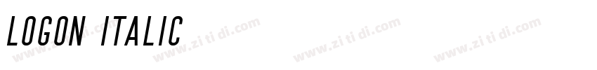 logon italic字体转换